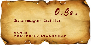 Ostermayer Csilla névjegykártya